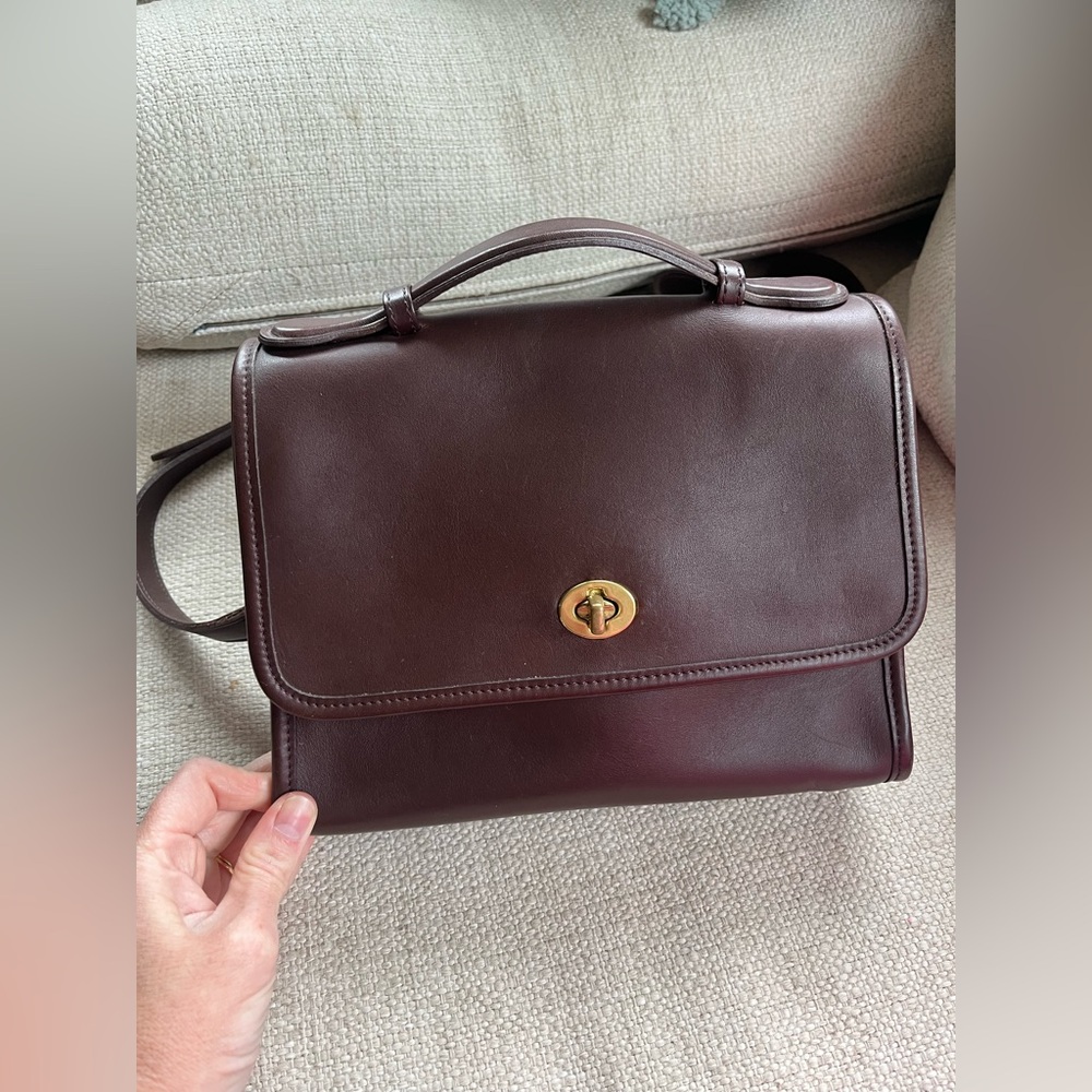 Vintage Coach Court Bag in brown